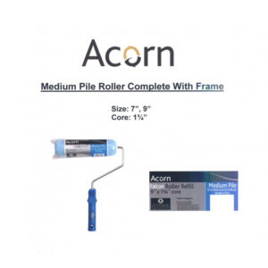 Acorn Paint Roller Blue – Medium Pile